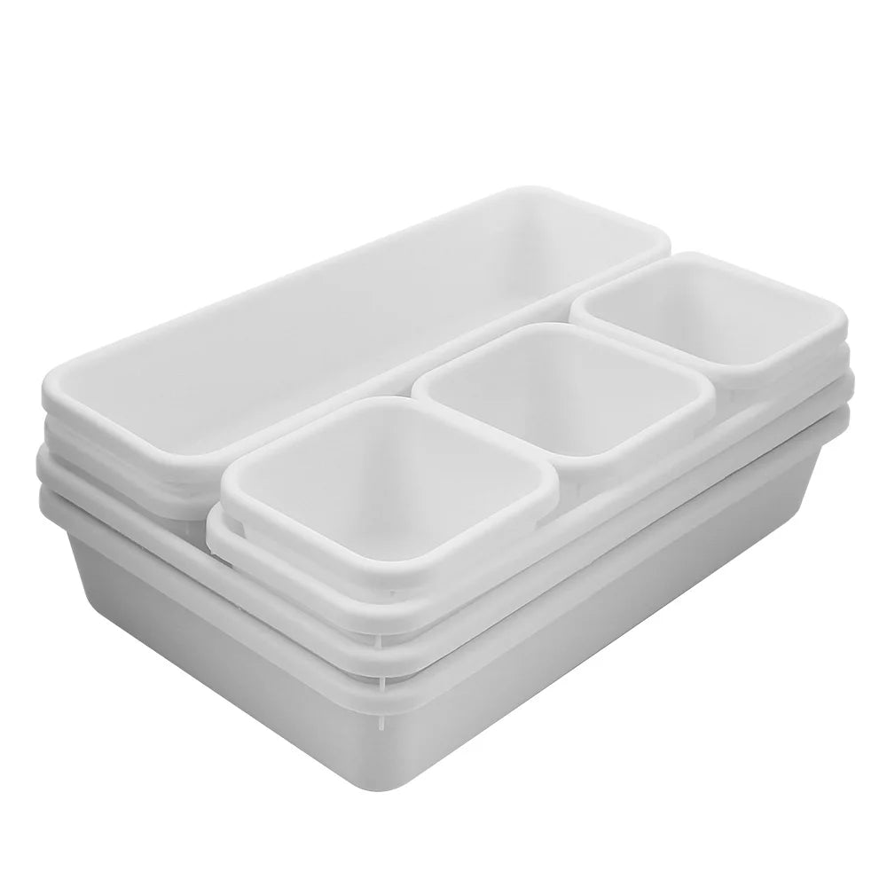 8pc/set Storage Drawer Storage Box Sundries Jewellery Holder Make Up Organizer Box Kitchen Bathroom Storage Trays Closet Cover