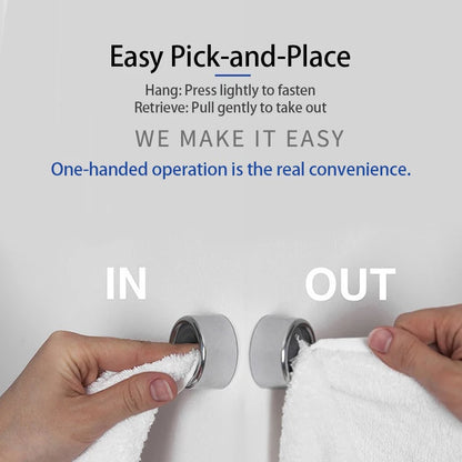 Kitchen Towel Holder Sucker Wall Bathroom Laundry Cloth Rag Hook Sink Accessories Under Sink Organizer SNJ005