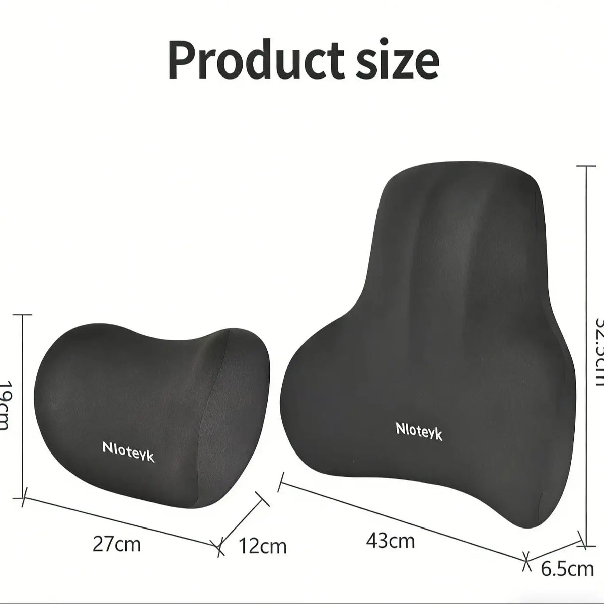 Memory Foam Car Neck Cushion Car Lumbar Support For Car Supplies Universal Neck Pillow Waist Cushion Car Seat Car Accessories