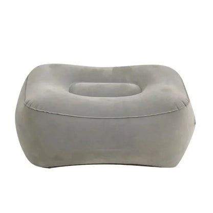 Inflatable PVC Footrest Pillow Air Cushion for Travel Office Home Leg Up Relaxing Foot Rest Under Desk Support
