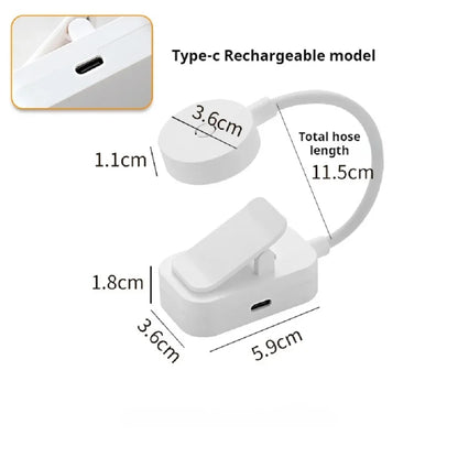 Mini LED Reading Book Light Table Lamp 3 Modes Adjustable Eye Protection Clip-On Study Reading Lamp for Travel Bedroom Book